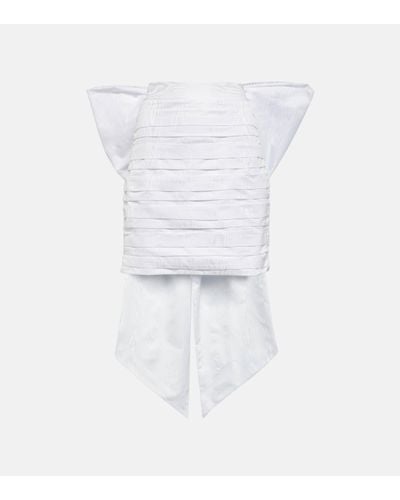 Rebecca Vallance Bow-detail Miniskirt - White