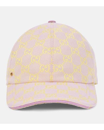 Gucci Baseballcap GG aus Canvas - Natur