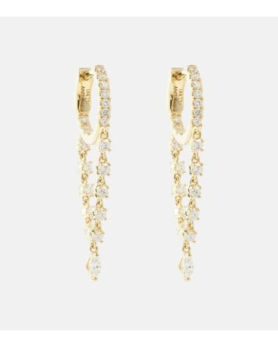 Anita Ko Sienna 18kt Gold Hoop Earrings With Diamonds - Metallic