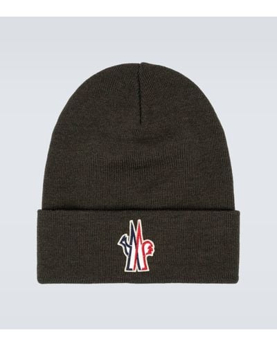 3 MONCLER GRENOBLE Knitted Wool Beanie - Multicolour