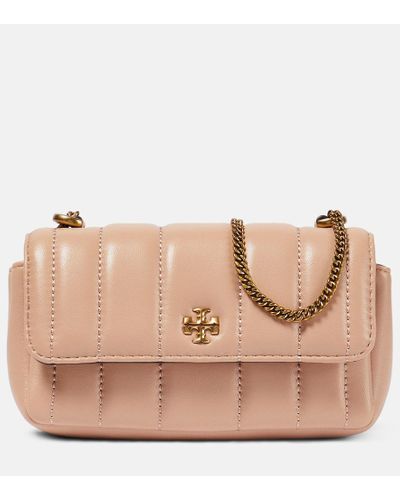 Tory Burch Bolso al hombro Kira Mini de piel - Marrón