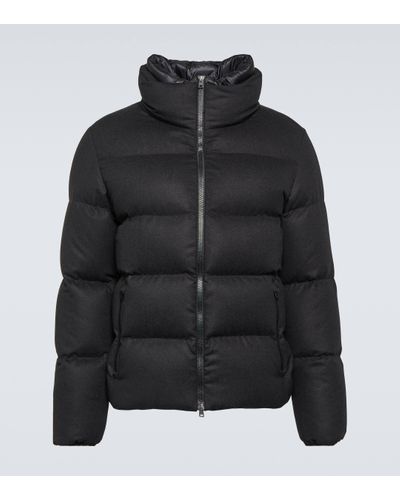 Herno Silk And Cashmere Down Jacket - Black