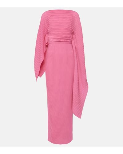 Solace London Adami Chiffon Maxi Dress - Pink