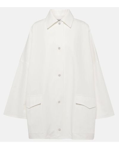 Totême Veste oversize en coton - Blanc