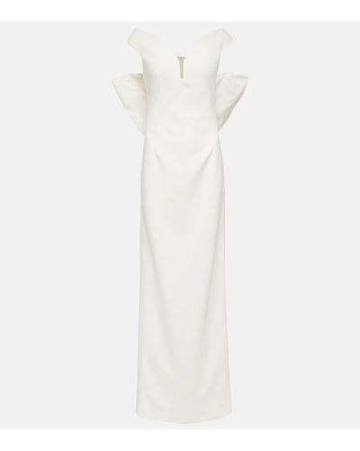 Safiyaa Bridal Damona Embellished Gown - White