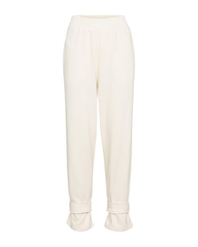 Frankie Shop Pantalon de survêtement en coton - Blanc