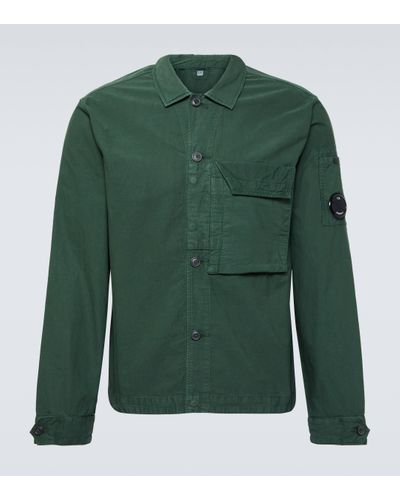C.P. Company Ottoman Cotton Shirt - Green