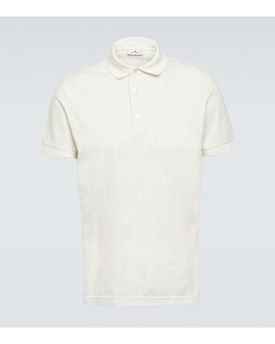 Etro Paisley Cotton Polo Shirt - White