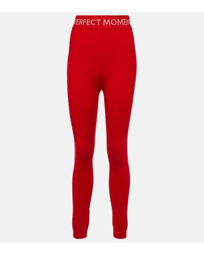 Perfect Moment Leggings BB in lana - Rosso