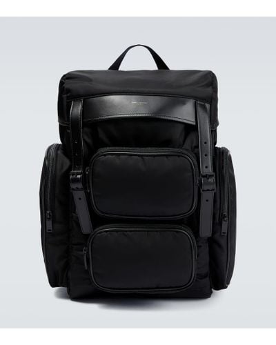 Saint Laurent City Multi-pocket Backpack - Black