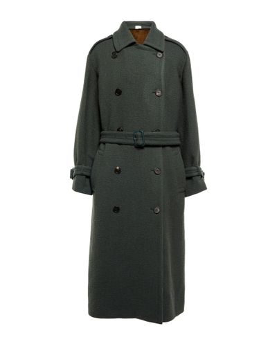 The Row Beyza Double-breasted Wool-blend Coat - Green