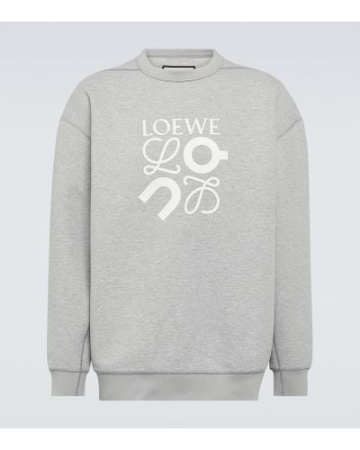 Loewe X On Sweatshirt aus Jersey - Grau