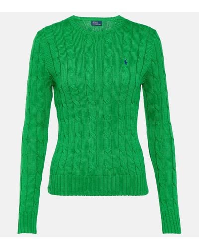 Polo Ralph Lauren Cable-knit Cotton Jumper - Green
