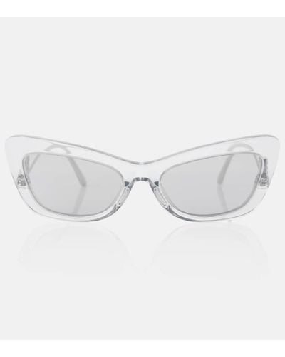 Dolce & Gabbana Verzierte Cat-Eye-Sonnenbrille DG - Grau