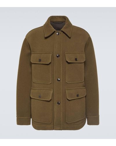 Lemaire Hunting Wool Jacket - Green