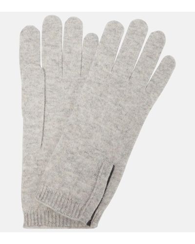 Brunello Cucinelli Handschuhe aus Kaschmir - Grau