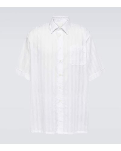 Givenchy Camicia bowling in voile di cotone - Bianco