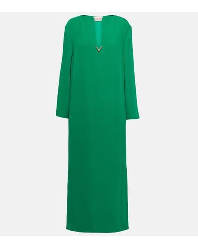 Valentino Cady Couture Silk Kaftan - Green