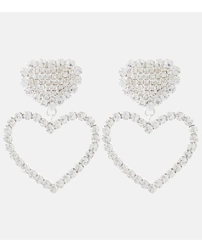 Rebecca Vallance Mariella Crystal-embellished Earrings - White
