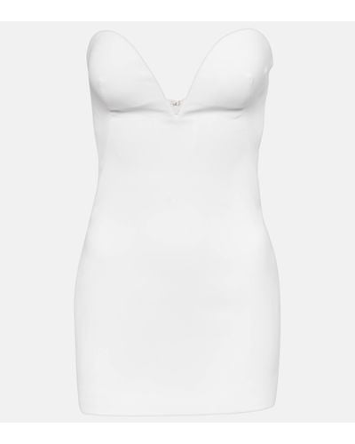 Monot Bustier Mini Dress - White