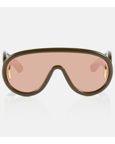 Loewe Oversized Aviator Sunglasses - Natural