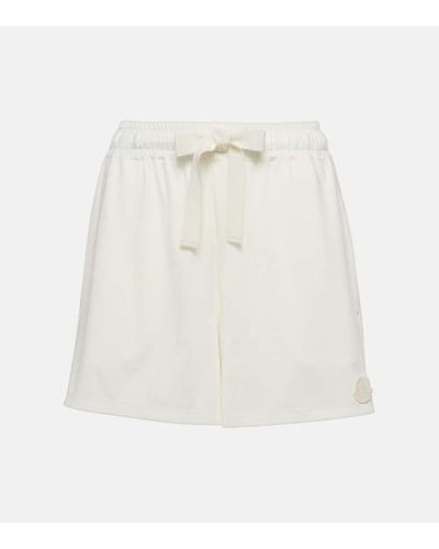 Moncler Shorts tecnicos con logo - Blanco