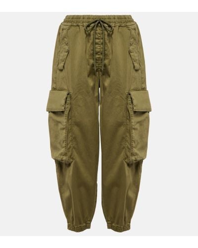 AG Jeans Cotton Cargo Pants - Green