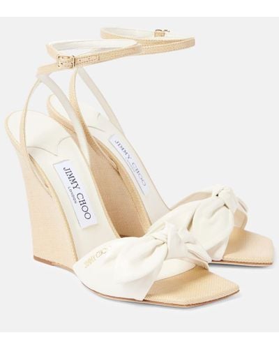 Jimmy Choo Richelle 110 Leather Sandals - White