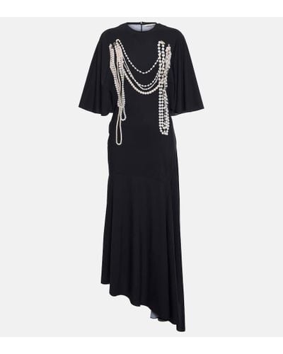 Stella McCartney Trompe L'oeil Midi Dress - Black