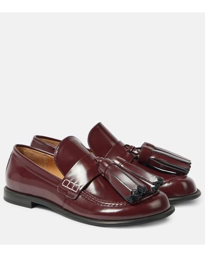JW Anderson Tassel Leather Loafers - Brown