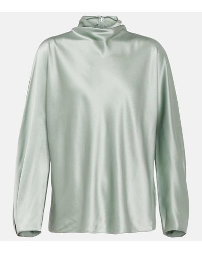 Vince Blouse en soie - Vert