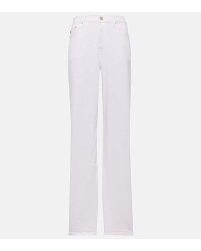 AG Jeans High-Rise Wide-Leg Jeans New Baggy Wide - Weiß