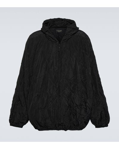 Balenciaga Sweat-shirt a capuche pliable - Noir