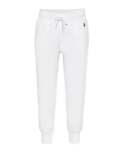 Polo Ralph Lauren Pantalon de survetement en coton melange - Blanc