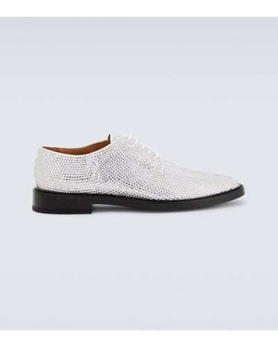 Maison Margiela Tabi Embellished Derby Shoes - White