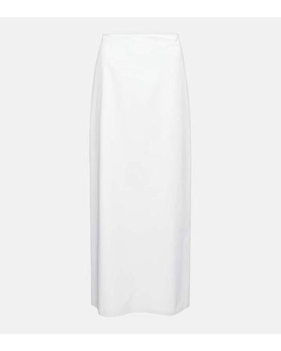 The Row Ryon Cotton Poplin Maxi Skirt - White