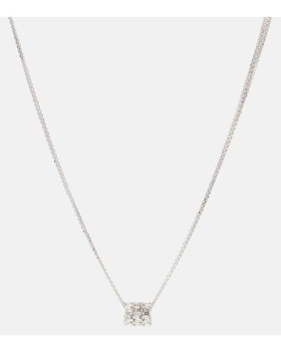 Suzanne Kalan 18kt White Gold Necklace With Diamonds