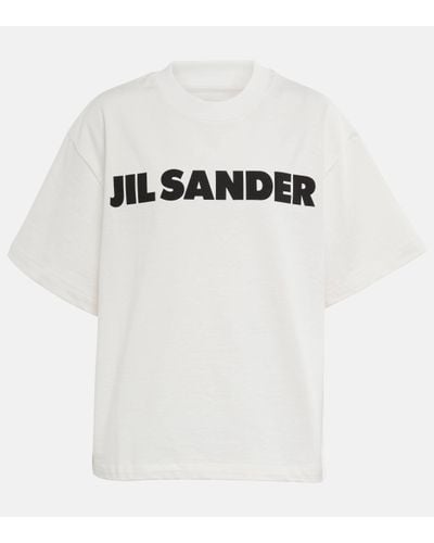 Jil Sander T-shirt en coton a logo - Blanc