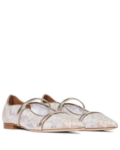 Malone Souliers Exclusive To Mytheresa – Maureen Floral Lace Ballet Flats - Multicolour