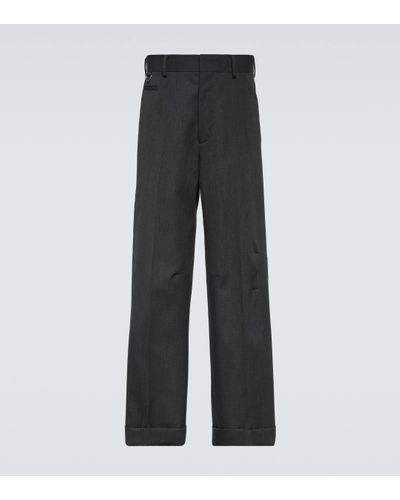 Undercover Wool Straight Trousers - Grey