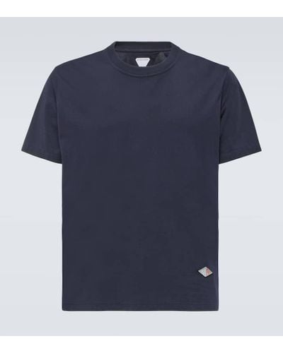 Bottega Veneta T-Shirt aus Baumwoll-Jersey - Blau