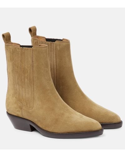 Isabel Marant Delena Suede Ankle Boots - Brown