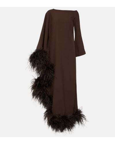 ‎Taller Marmo Ubud Extravaganza Crepe Gown - Brown