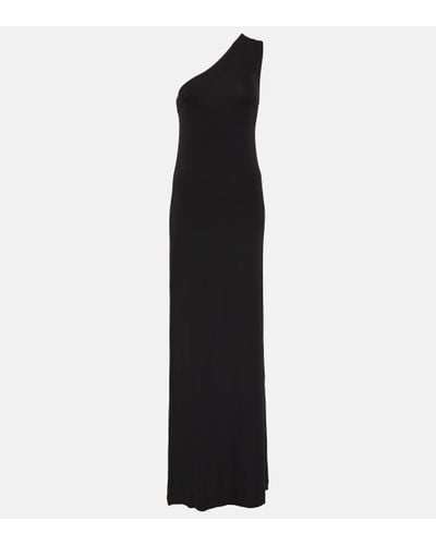 Nili Lotan Raquel One-shoulder Jersey Maxi Dress - Black