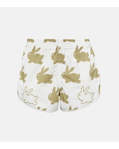 JW Anderson Printed Running Shorts - White