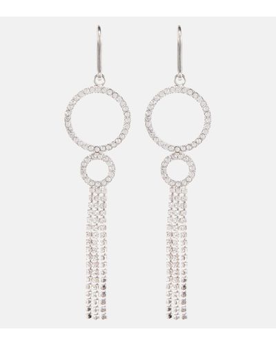 Isabel Marant Disco Ring Embellished Earrings - White