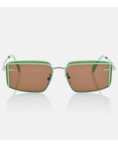 Fendi First Sight Rectangular Sunglasses - Multicolour