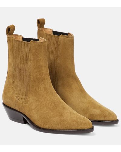 Isabel Marant Delena Suede Ankle Boots - Brown