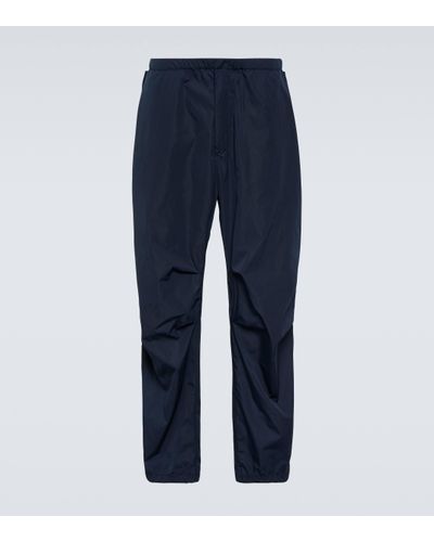 The Row Antico Technical Wide-leg Trousers - Blue