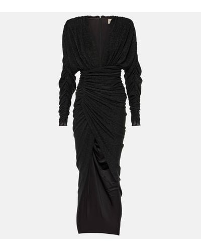 Alexandre Vauthier Ruched Gown - Black